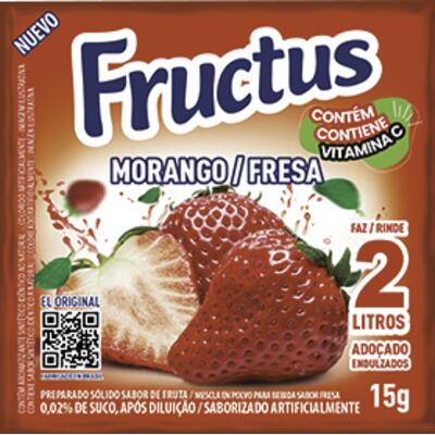 Refresco em Pó Fructus Morango 15g