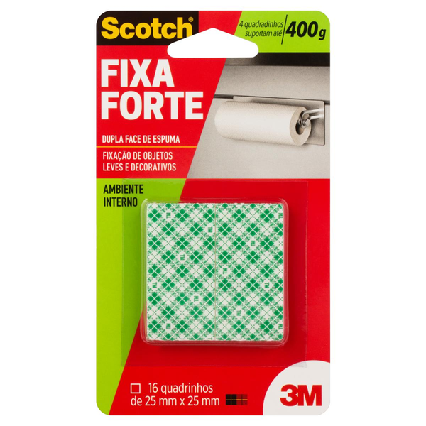 Fita Dupla Face Scotch 25mmX25m - Espuma