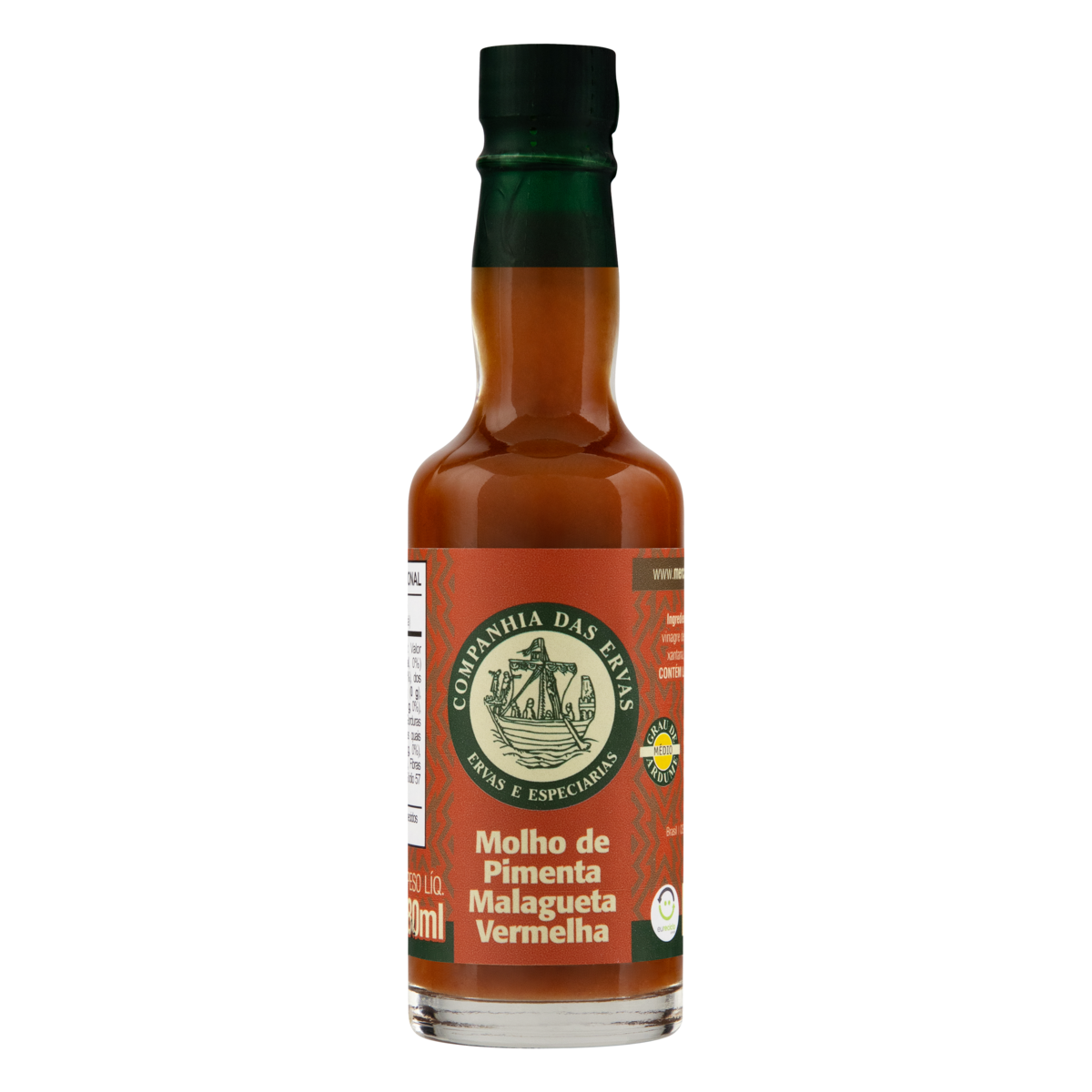 Molho de Pimenta Malagueta CIA DAS ERVAS 80ml