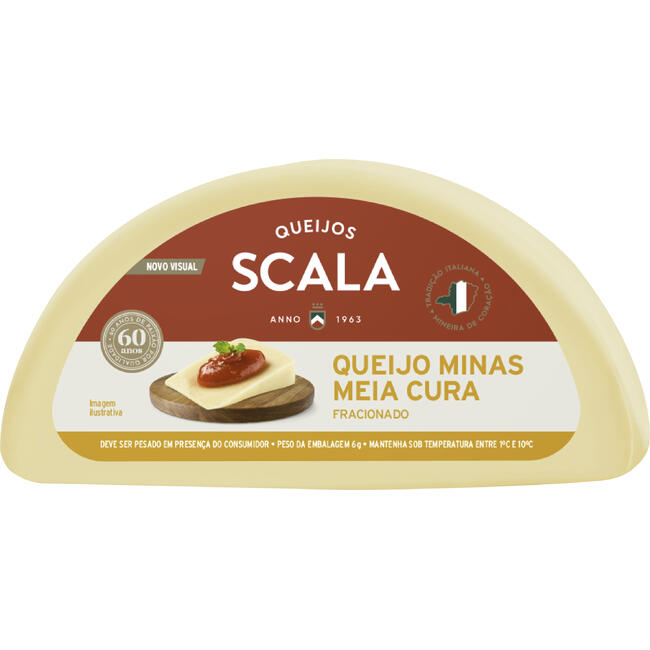 Queijo Minas Meia Cura Scala Preço por quilo na peça