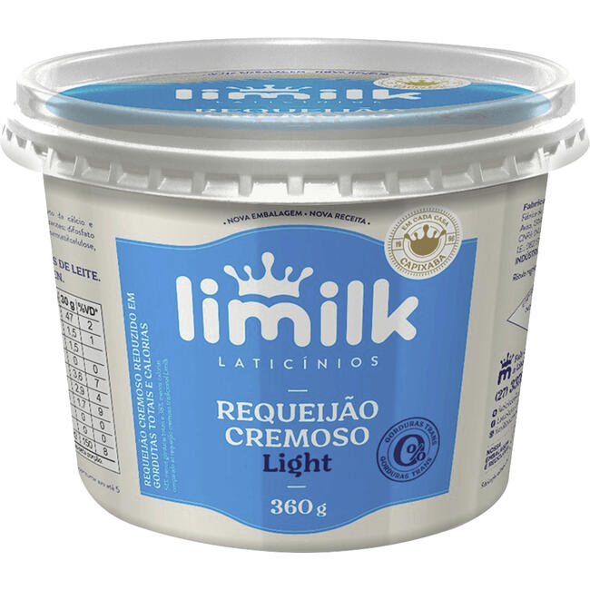 Requeijão Cremoso Limilk Light 360g