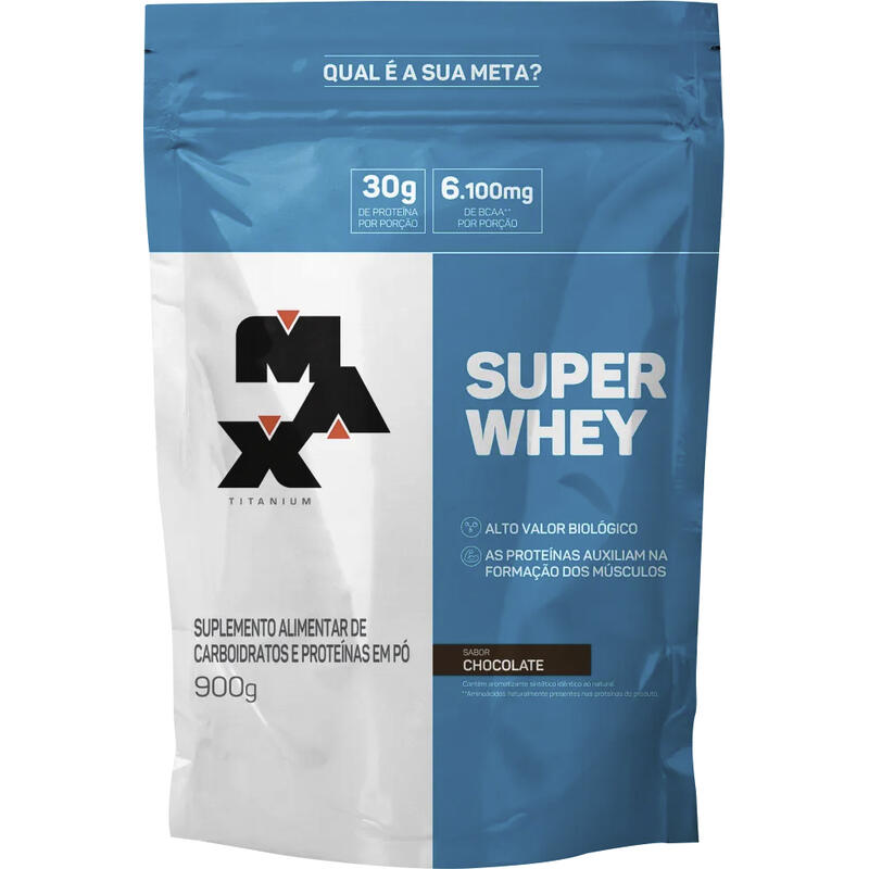 Suplemento Alimentar Whey Max Chocolate 900g