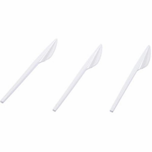 Faca De Plastico Branca Regina C/20un