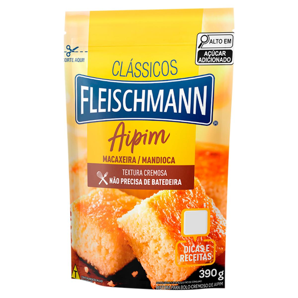 Mistura para Bolo Fleischmann Cremoso Aipim 390g