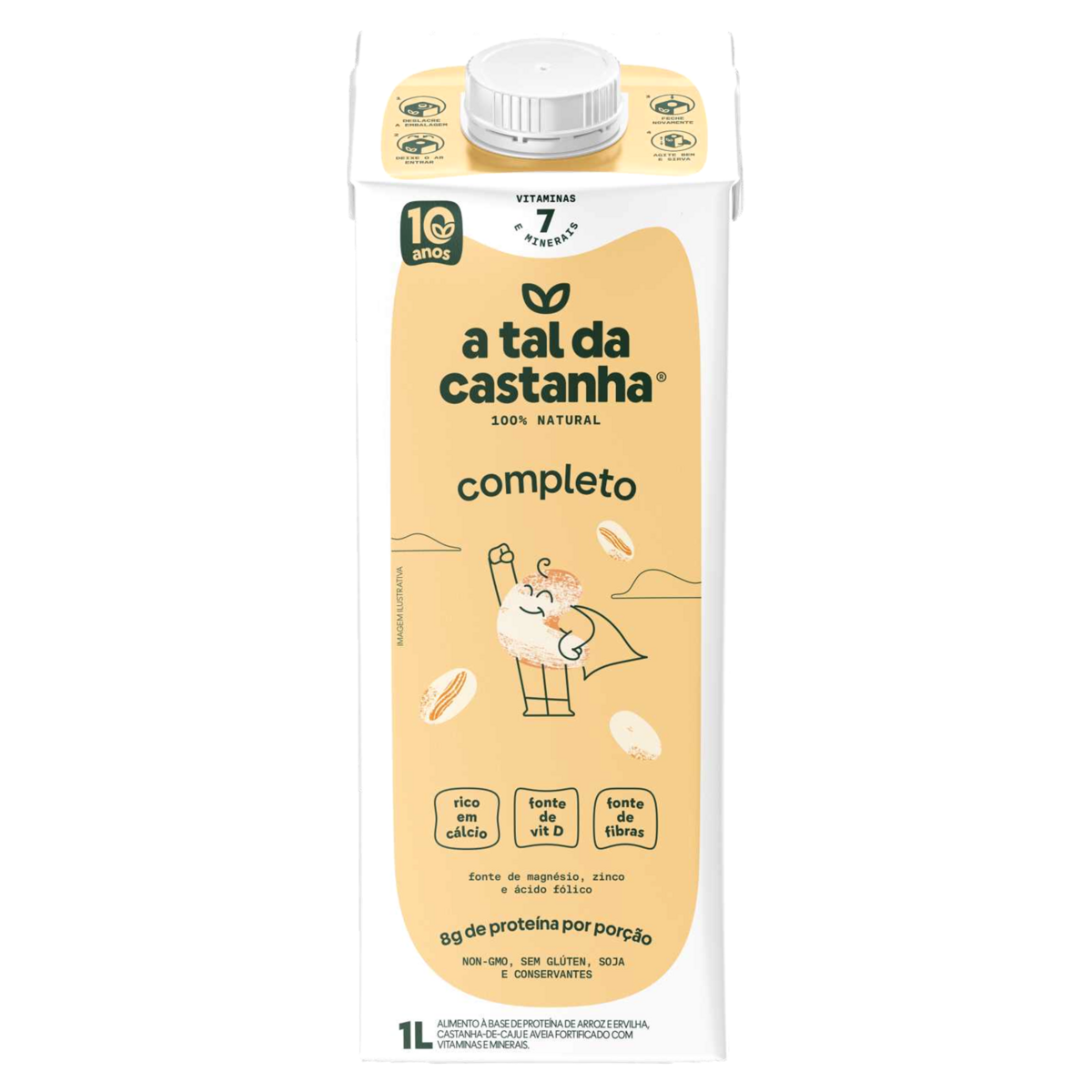 Bebida à Base de Arroz A Tal da Castanha Completo 1l