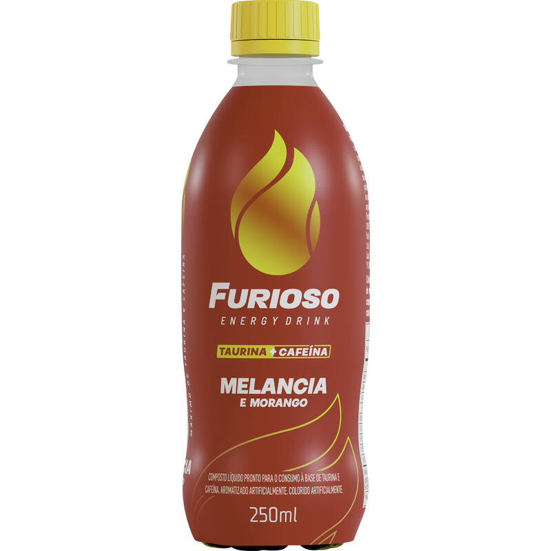 Energético Furioso Melancia e Morango 250ml