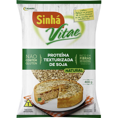 Proteína Texturizada de Soja Sinhá Vitae Natural 400g