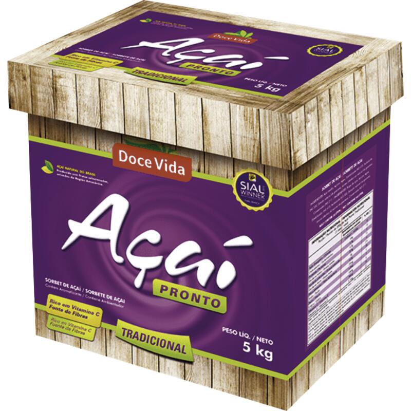 Açaí Doce Vida Congelado Tradicional 5kg