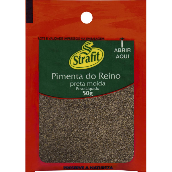 Pimenta-do-reino Strafit 50g - Moída