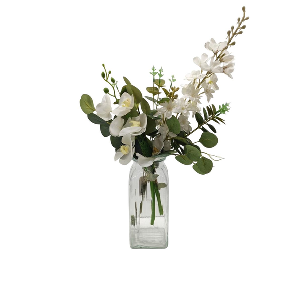Vaso para Flor Tocatta 18cm - Arcos - Transparente - Ref. 37790