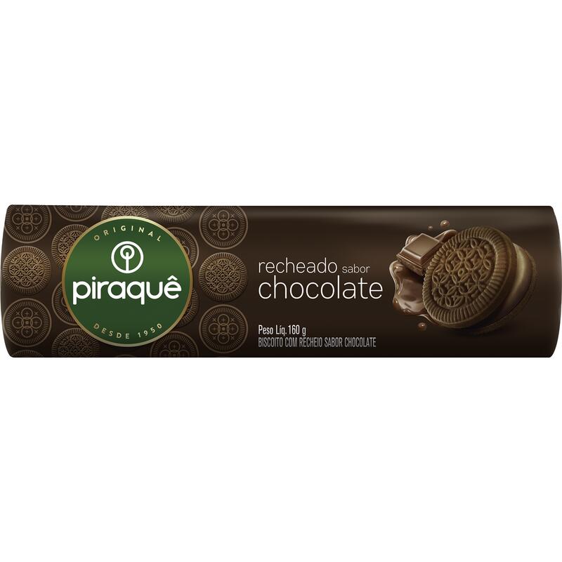 Biscoito Recheado Piraquê Chocolate 160g