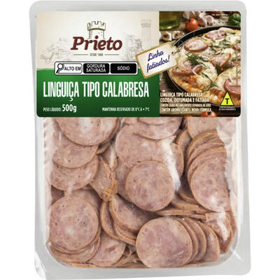 Linguiça Tipo Calabresa Prieto Fatiada 500g