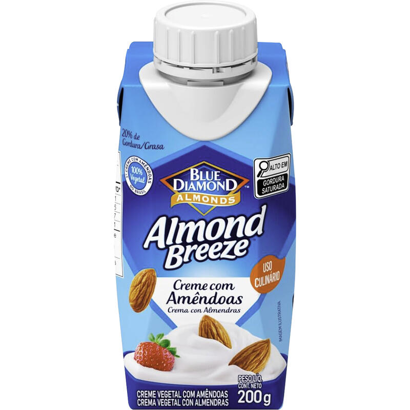 Creme Culinário com Amêndoas Blue Diamond Almond Breeze Caixa 200g