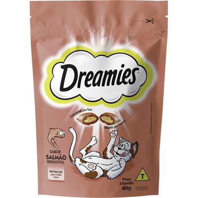 Petisco para Gatos Dreamies Salmão 80g