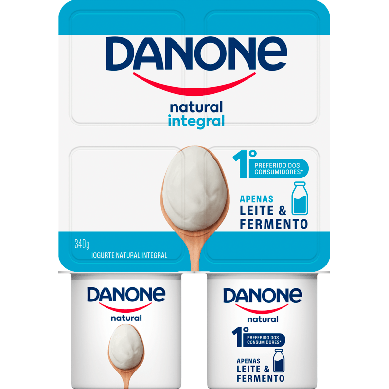Iogurte Natural Danone Integral 340g