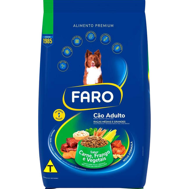 Alimento para Cães Adultos Faro Mix 10,1kg
