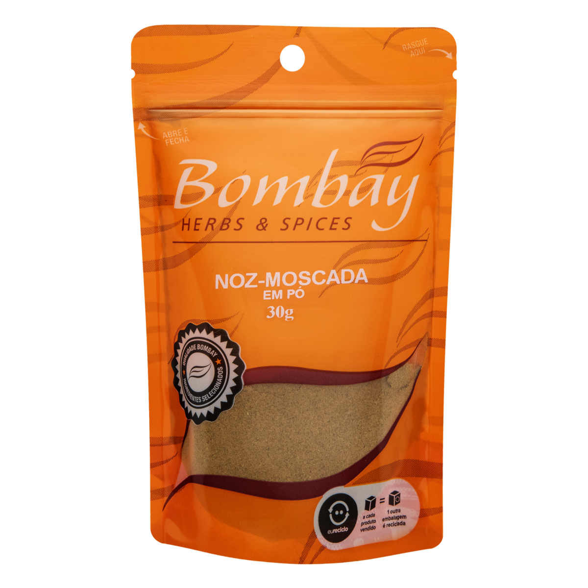 Noz-Moscada Pó Bombay Herbs e Spices Pouch 30g