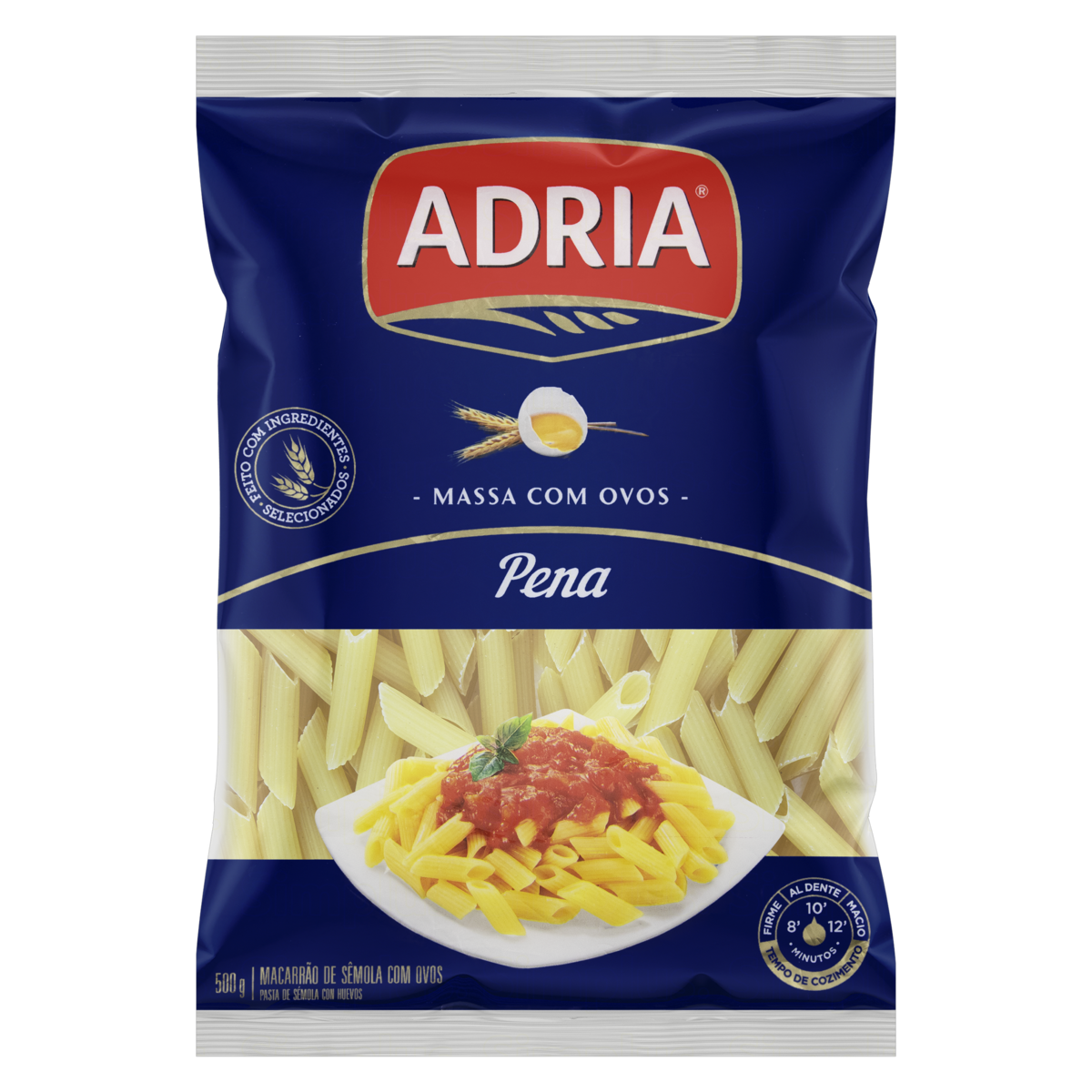 Macarrão ADRIA com Ovos Pena 500g