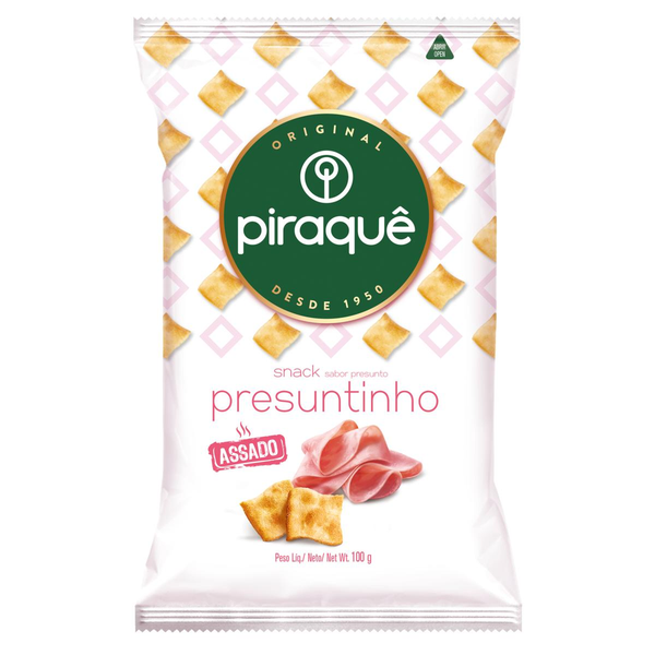 Biscoito Salgado Piraquê Presuntinho 100g
