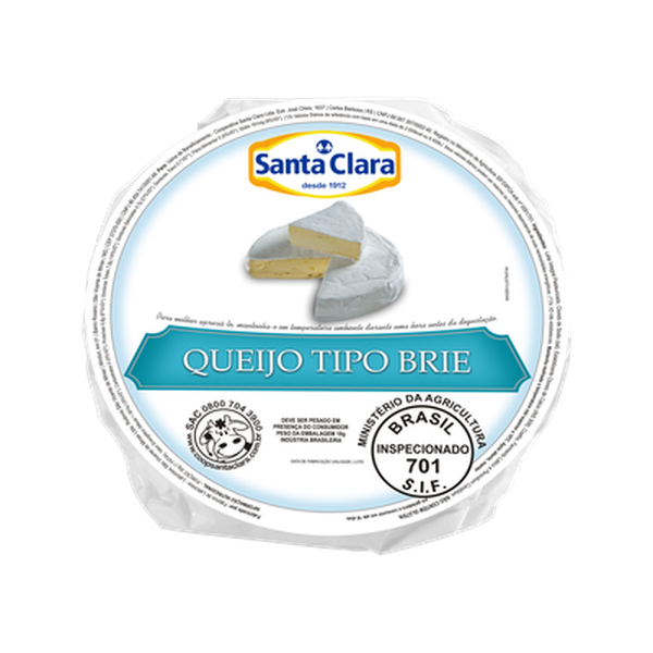 Queijo Santa Clara Brie - Em Cunha Kg