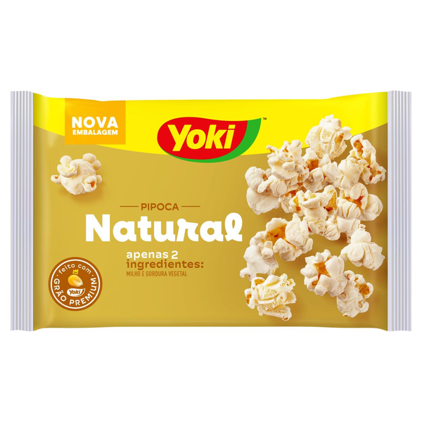 Pipoca para Micro-Ondas Natural Yoki Pacote 100g