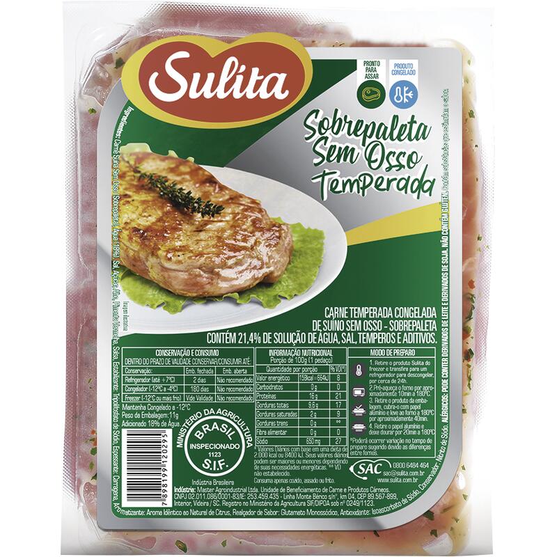 Carne Suína Sobrepaleta Sulita Cong Temp Preço por quilo na peça