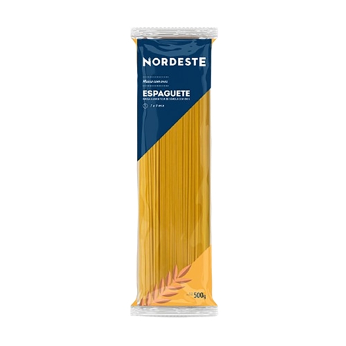 Massa Nordeste Espaguete Com Ovos 500g