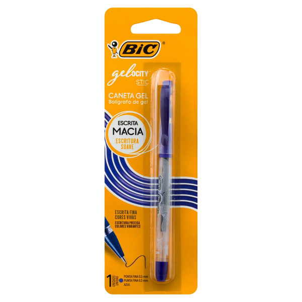 Caneta Gelocity Stic Bic Azul