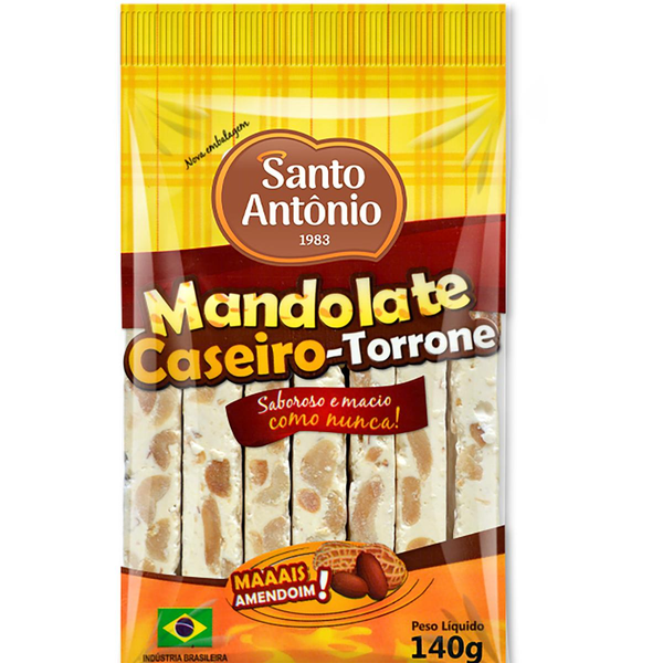 Mandolate Caseiro Torrone Santo Antônio 140g