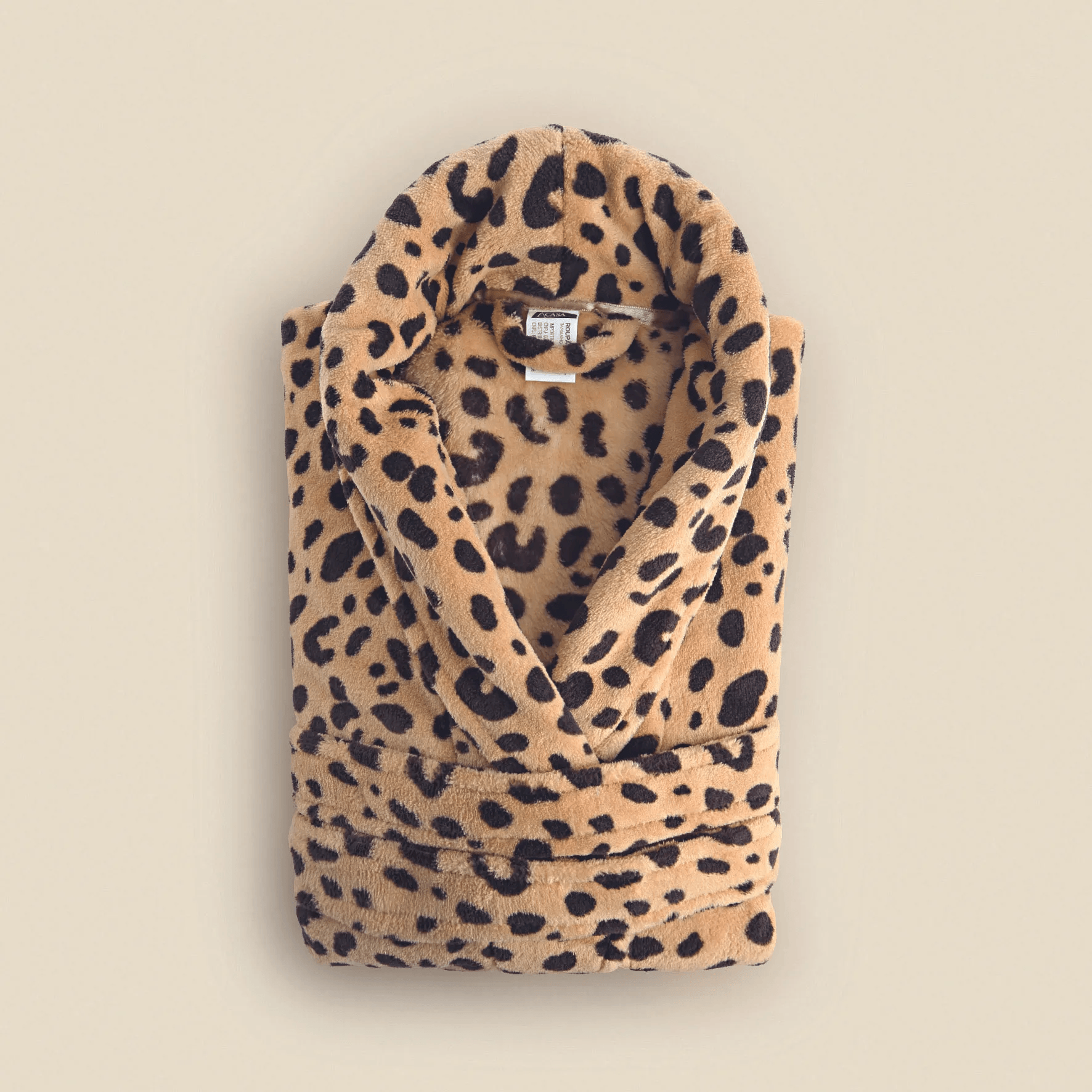 Roupão P Poliéster Animal Print- A\CASA