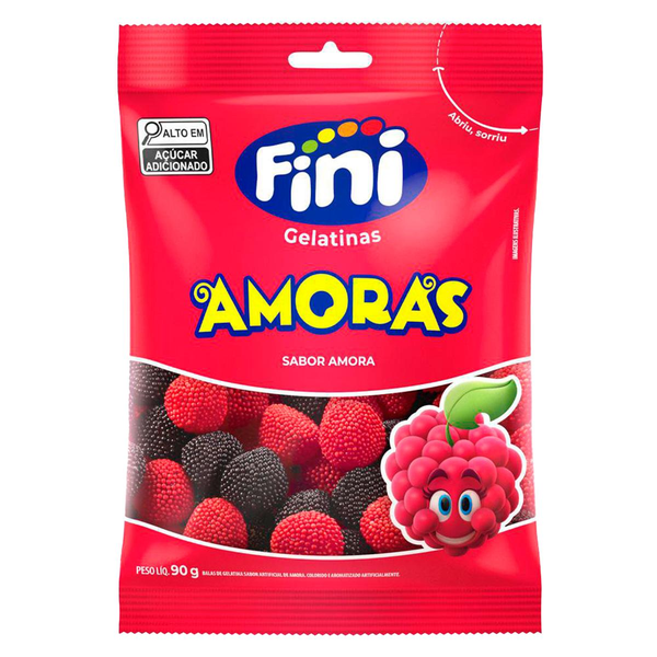Bala de Gelatinas Fini Amoras 90g