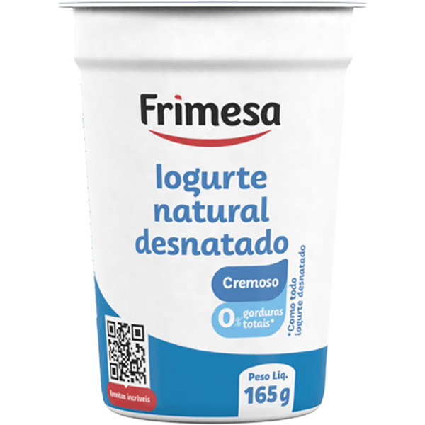 Iogurte Frimesa Natural Desnatado 165g