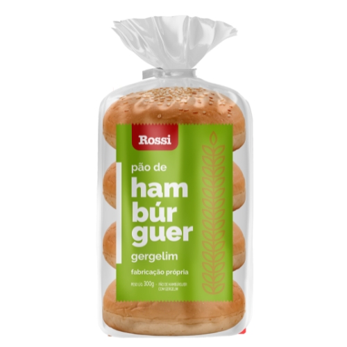 Pão De Hamburguer Com Gergelim Rossi 300g
