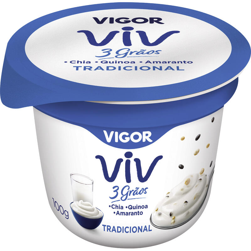 Iogurte Vigor 3 Grãos Tradicional 100g