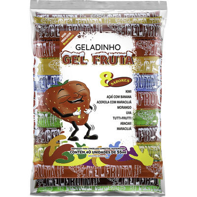 Geladinho Gel Fruta 40x50ml