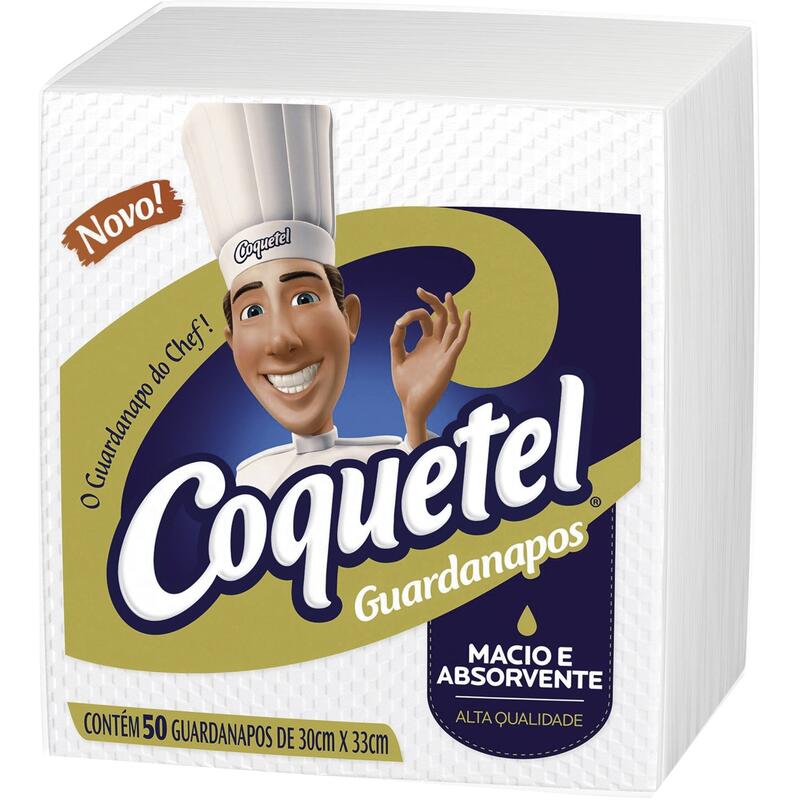 Guardanapo de Papel Coquetel 30x33cm 50 un