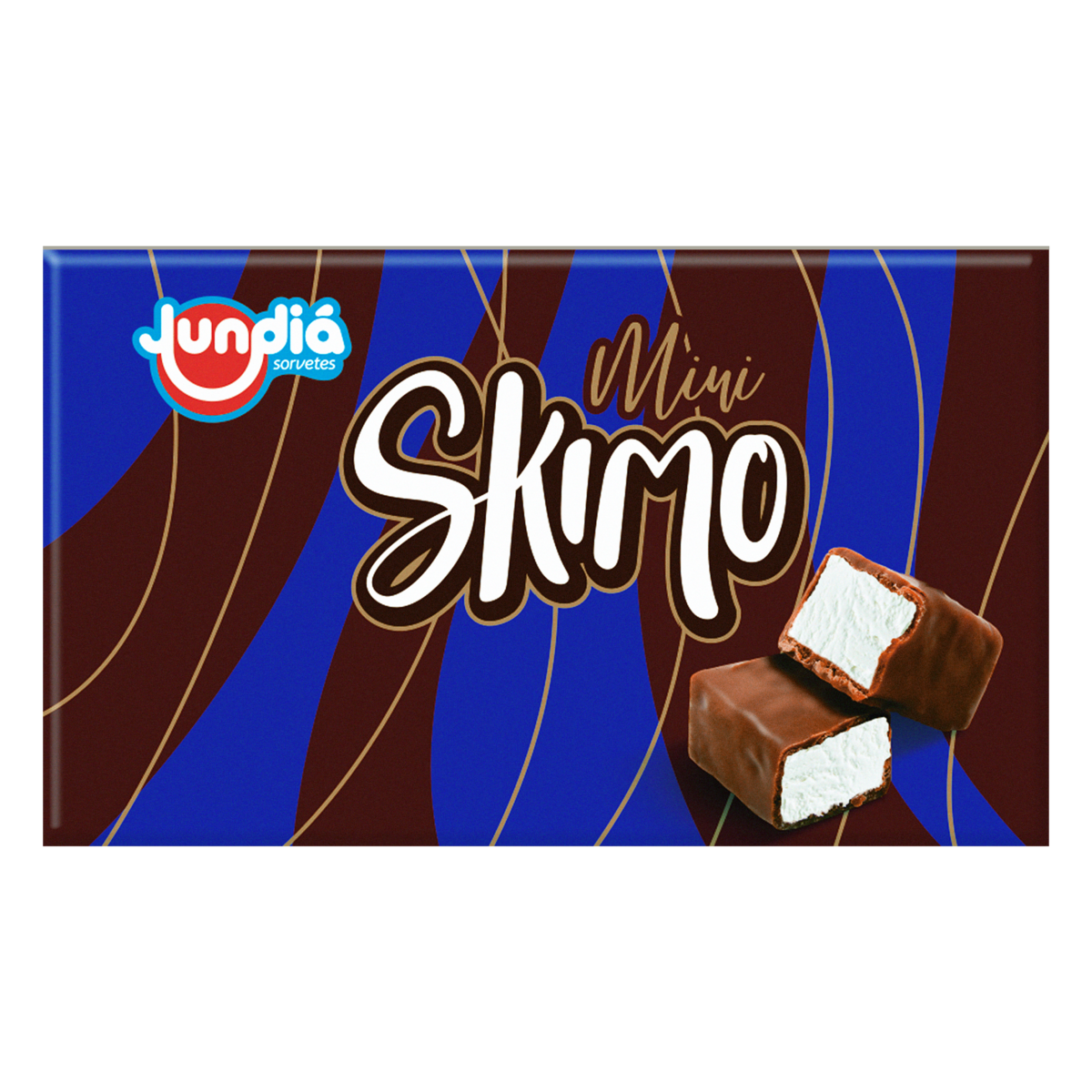 Mini Sorvete Skimó Cobertura Chocolate Meio Amargo Jundiá Caixa 105g