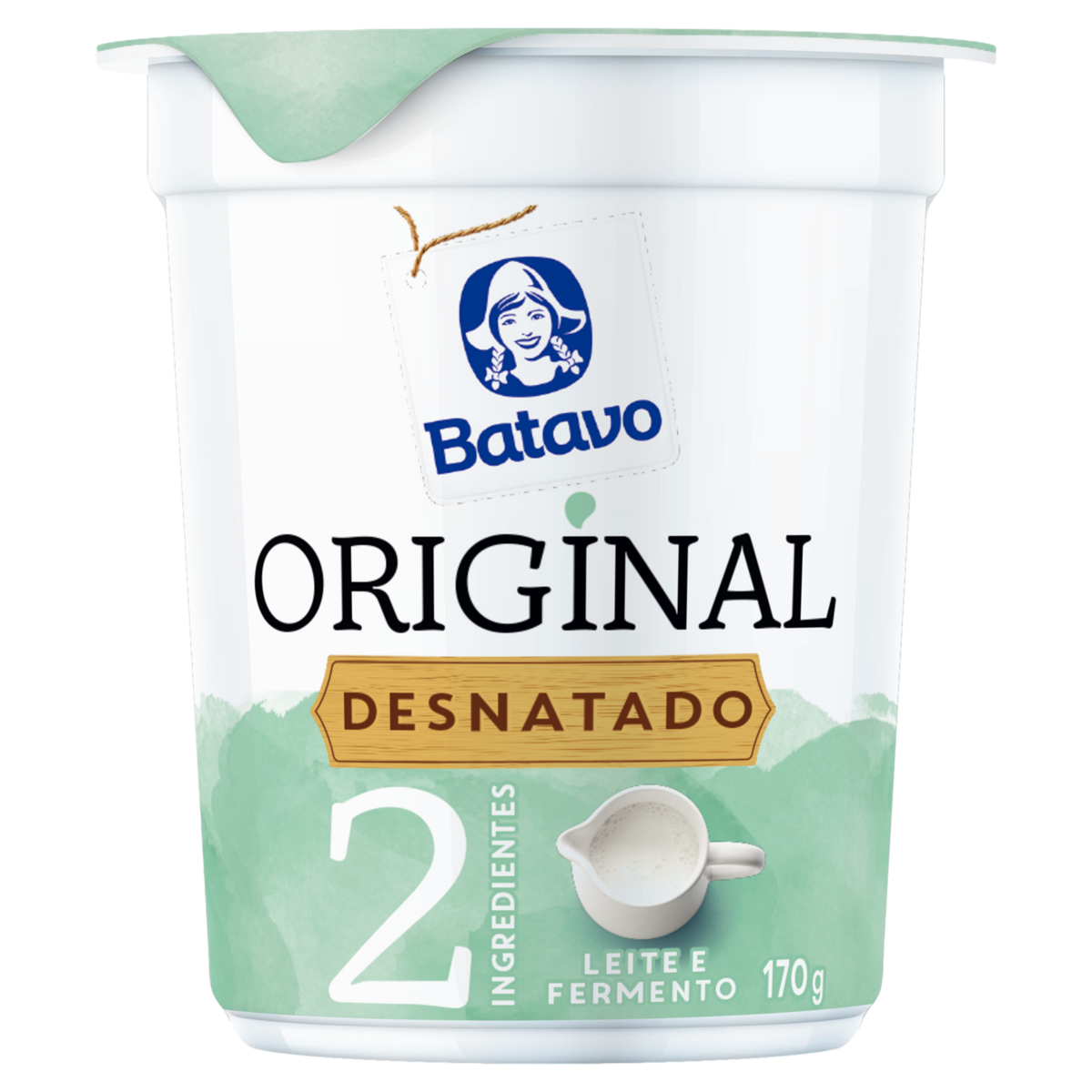 Iogurte BATAVO Natural Desnatado 170G