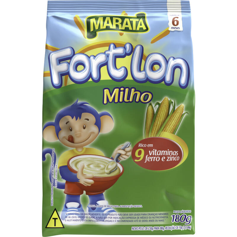 Mingau Maratá Fort'lon Milho 180g