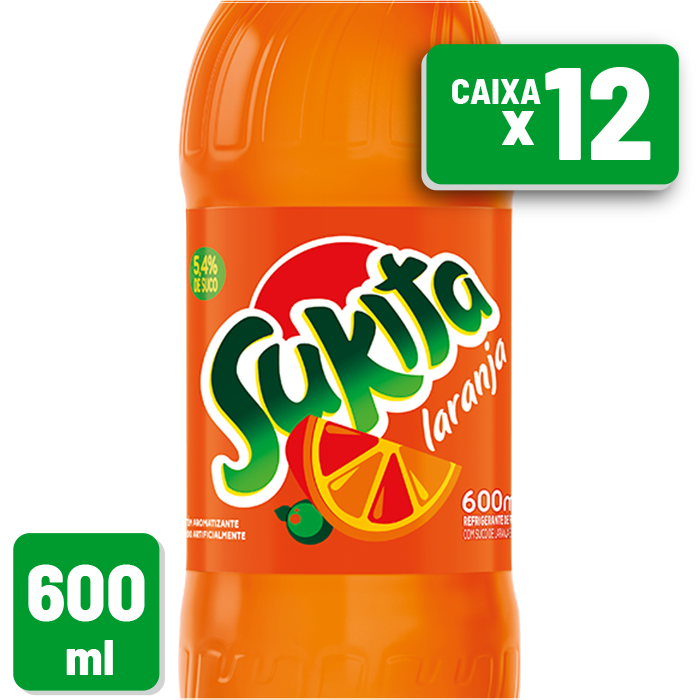 Refrigerante Sukita Pet 600ml Caixa c/ 12 un