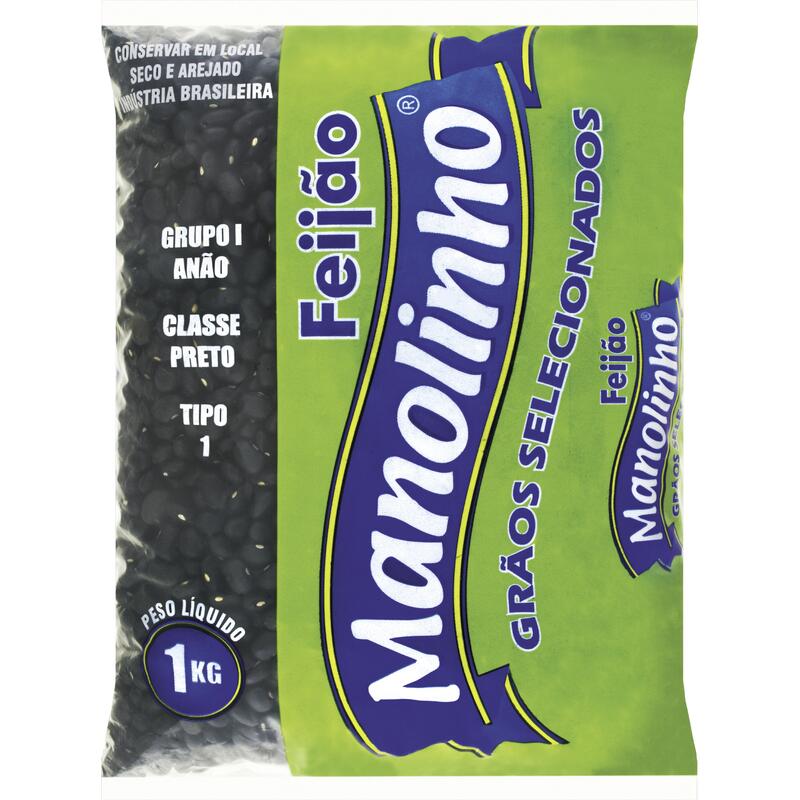 Feijão Preto Manolinho Tipo 1 1kg