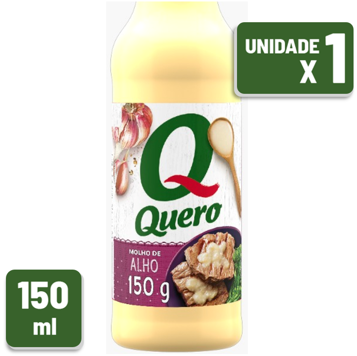 Molho de Alho Quero Frasco Plástico 150ml