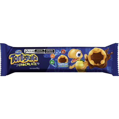 Biscoito Tortuguita Formato Chocolate 90g