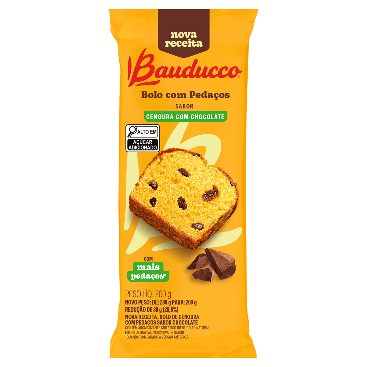 Bolo BAUDUCCO Cenoura com Chocolate 200g