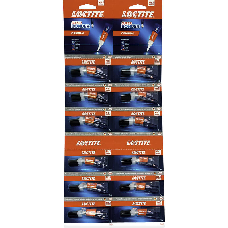 Cola Instantânea Super Bonder Cartela 12x3g