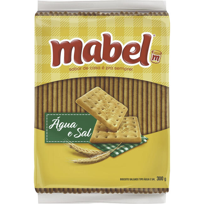 Biscoito Água e Sal Mabel Pacote 300g