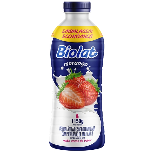 Bebida Láctea Biolat Morango Embalagem Econômica 1150g