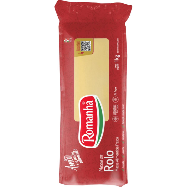 Massa para Pastel Romanha Rolo 1kg
