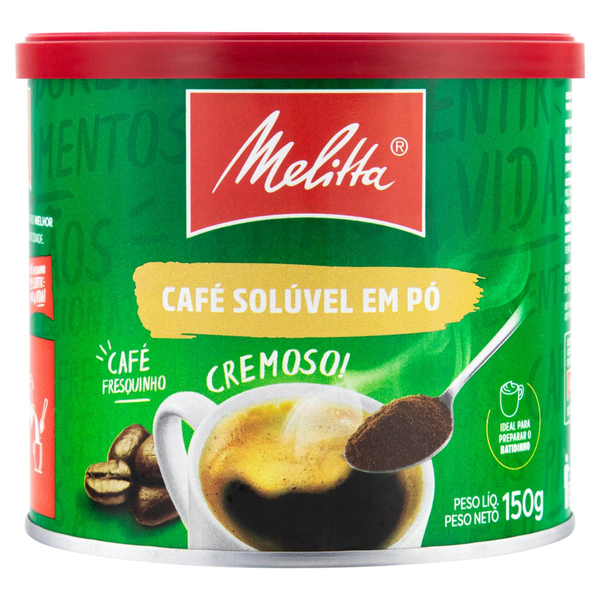 Café Solúvel Melitta 150g - Cremoso - Lata