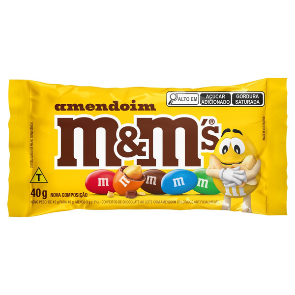 Confeito M&MS Amendoim 40g